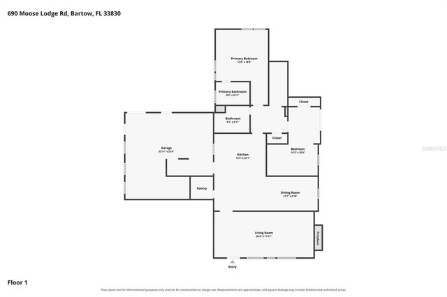 690 MOOSE LODGE ROAD, Bartow, FL 33830