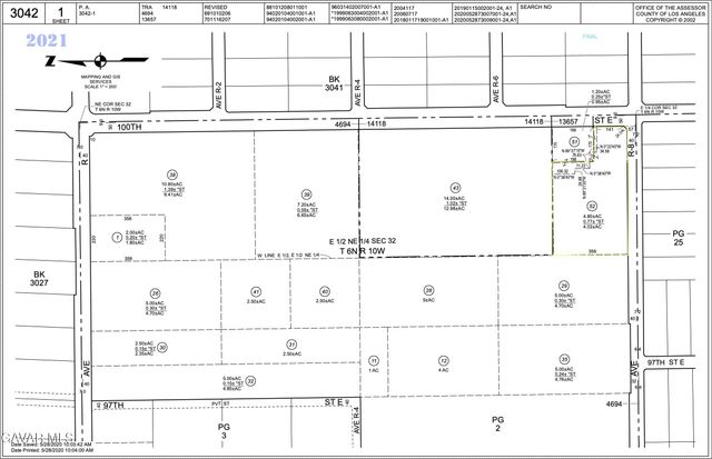 Cor Ave R8 100th Ste, Littlerock, CA 93543