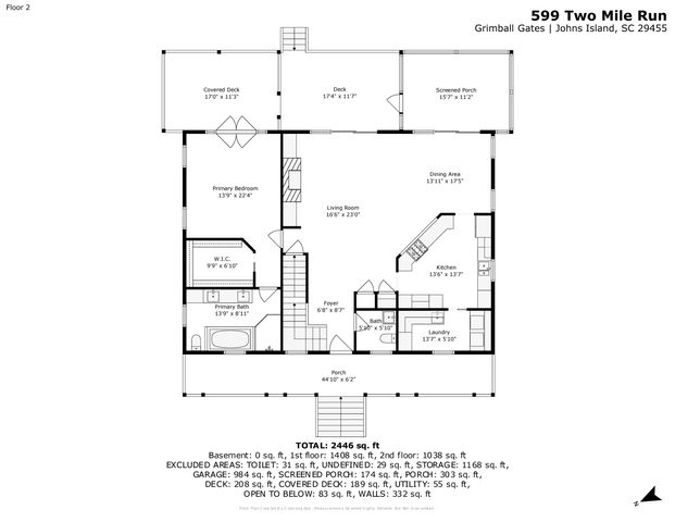 599 Two Mile Run, Johns Island, SC 29455