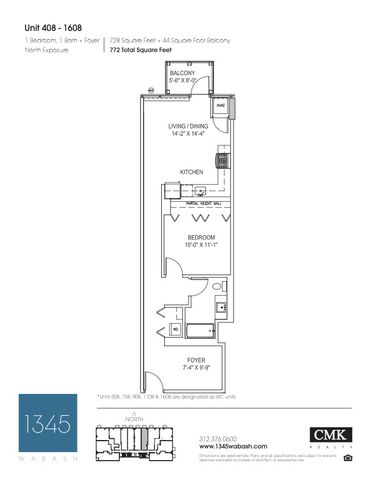 1345 S Wabash Avenue 408, Chicago, IL 60605