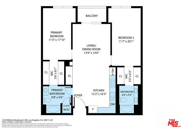 1234 Wilshire Boulevard 204, Los Angeles, CA 90017