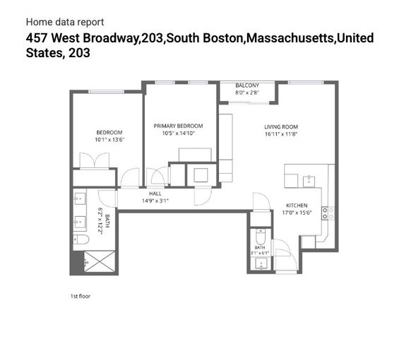 457 W Broadway 203, Boston, MA 02127