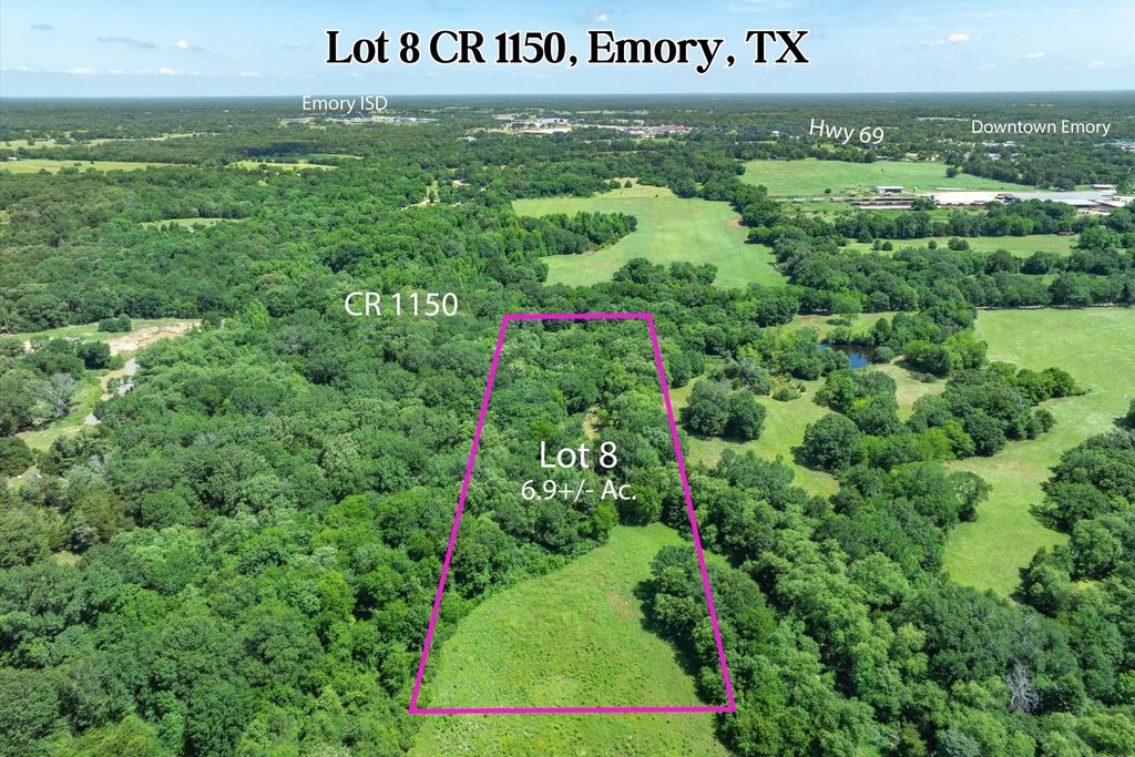 Lot 8 RS County Road 1150, Emory, TX 75440