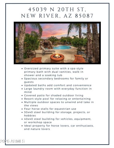 45039 N 20TH Street, New River, AZ 85087