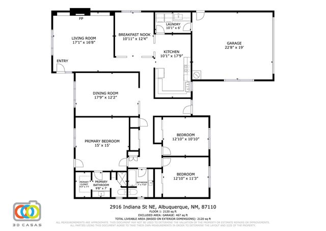 2916 INDIANA Street NE, Albuquerque, NM 87110