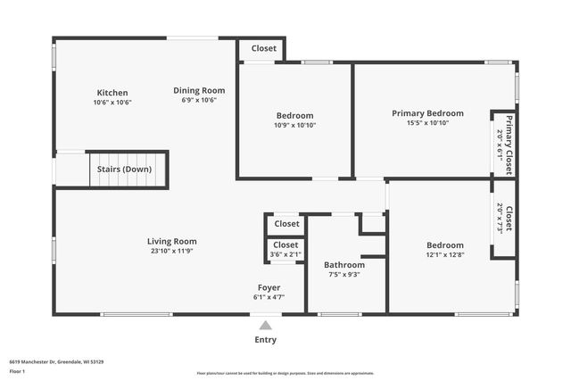 6619 Manchester DRIVE, Greendale, WI 53129