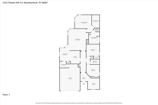 1213 Thistle Hill Trail, Weatherford, TX 76087