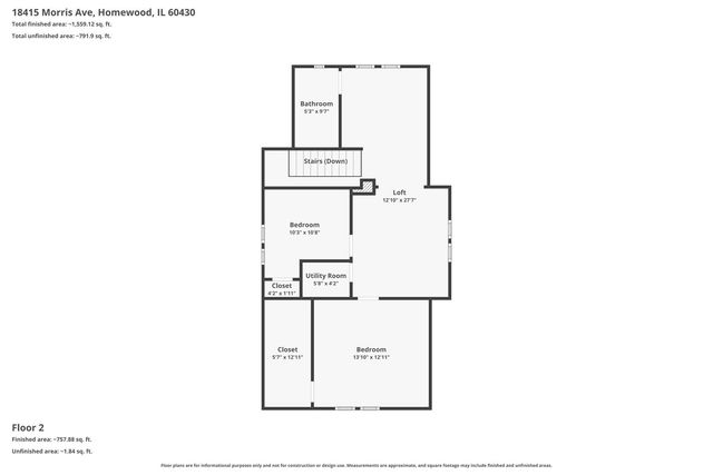 18415 Morris Avenue, Homewood, IL 60430