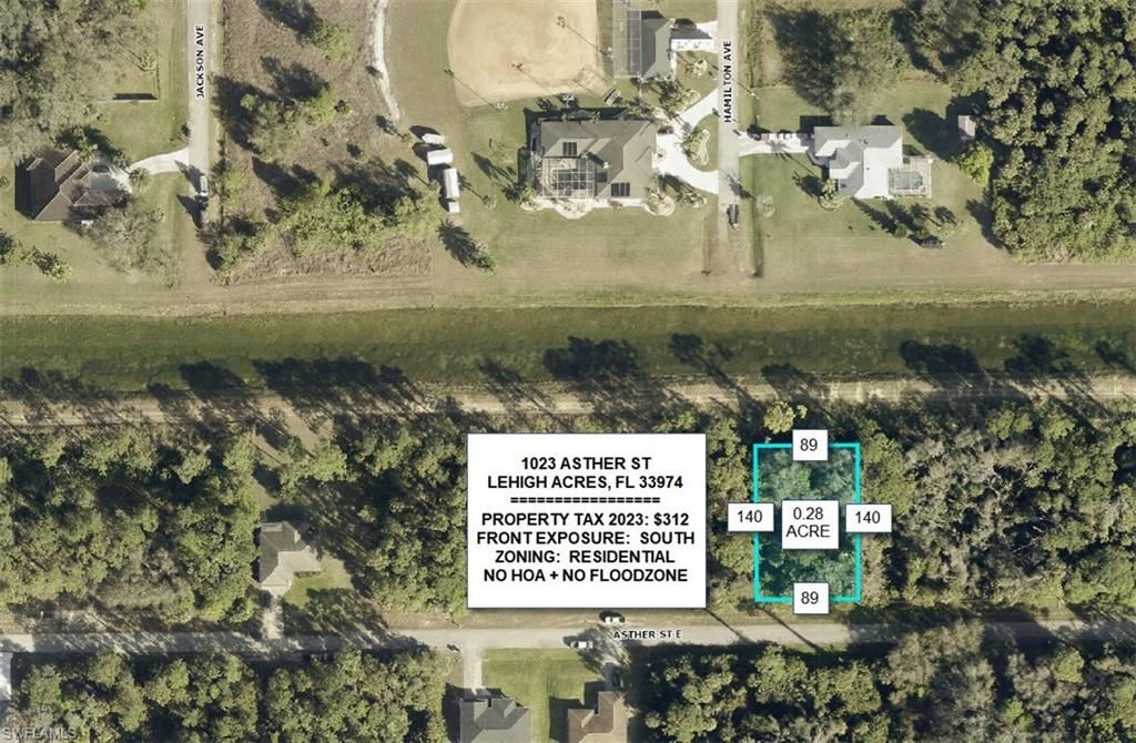 1023 Asther ST E, LEHIGH ACRES, FL 33974 — exterior