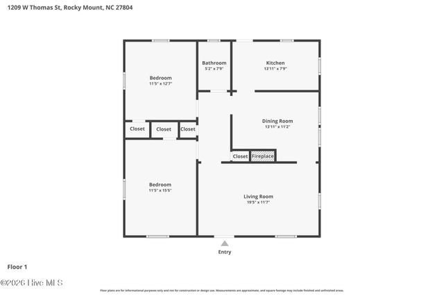 1209 W Thomas Street, Rocky Mount, NC 27804