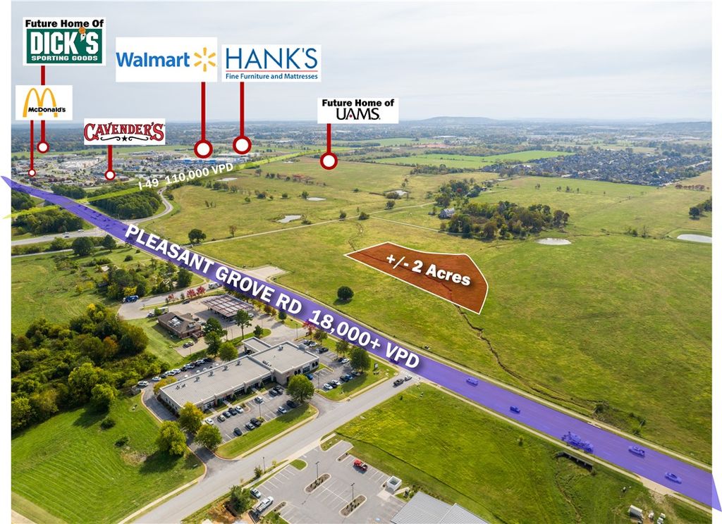 2 AC W Pleasant Grove Road Lot 7, Rogers, AR 72756