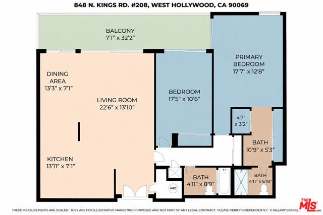 848 N Kings Road 208, West Hollywood, CA 90069