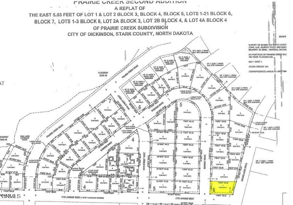 Block 6 Lot 1, Sunrise Drive, Dickinson, ND 58601
