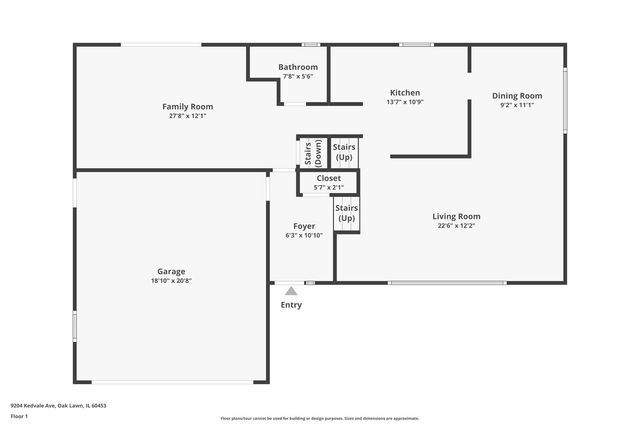 9204 Kedvale Avenue, Oak Lawn, IL 60453