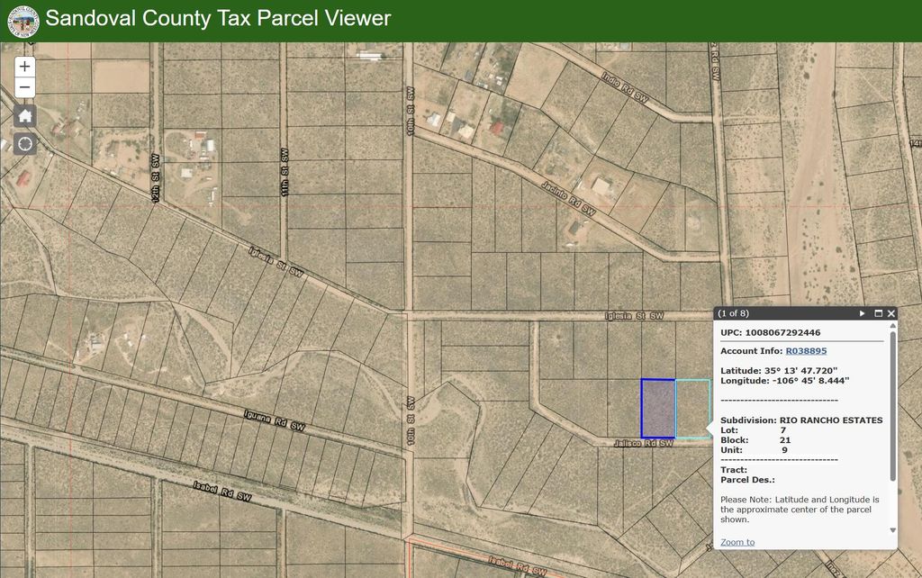 Lot 8 Jalisco Road SW, Rio Rancho, NM 87124