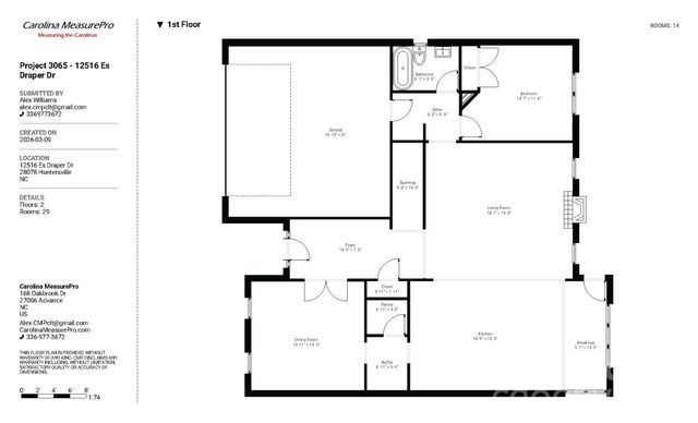 12516 Es Draper Drive, Huntersville, NC 28078