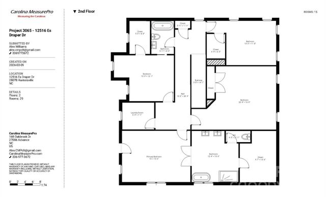 12516 Es Draper Drive, Huntersville, NC 28078