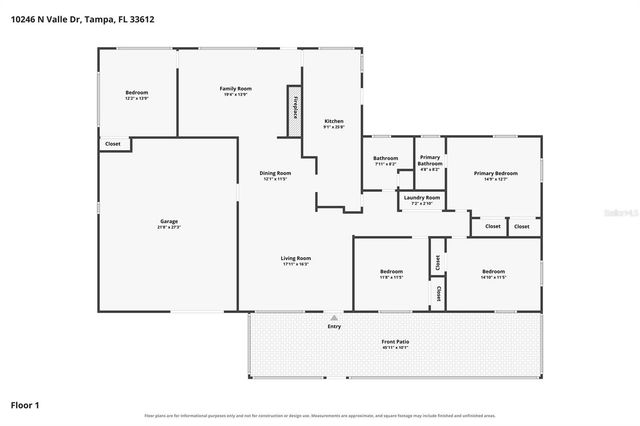 10246 N VALLE DRIVE, Tampa, FL 33612