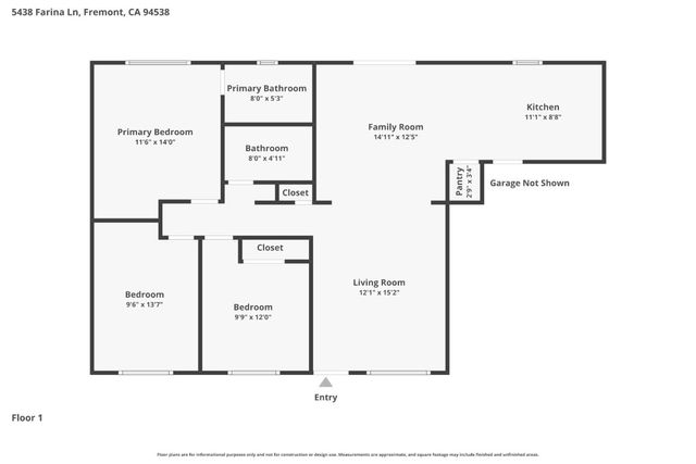 5438 Farina Lane, Fremont, CA 94538