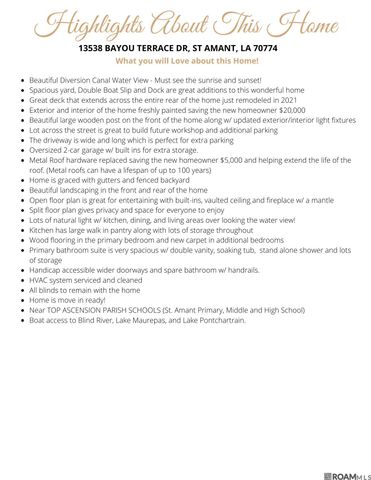 13538 Bayou Terrace Dr, St Amant, LA 70774