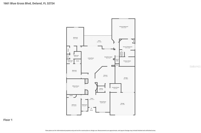 1661 BLUE GRASS BOULEVARD, Deland, FL 32724