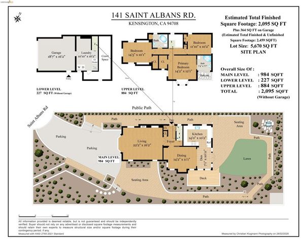 141 141 Saint Albans Rd, Kensington, CA 94708