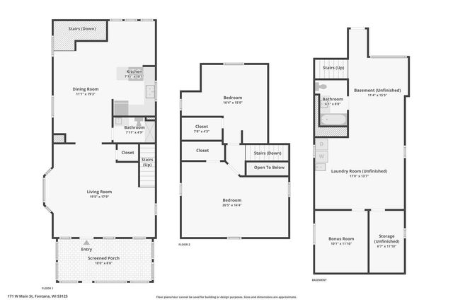 171 W Main STREET, Fontana, WI 53125