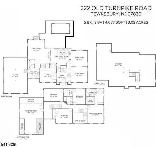 222 Old Turnpike Rd, Tewksbury Twp., NJ 07830