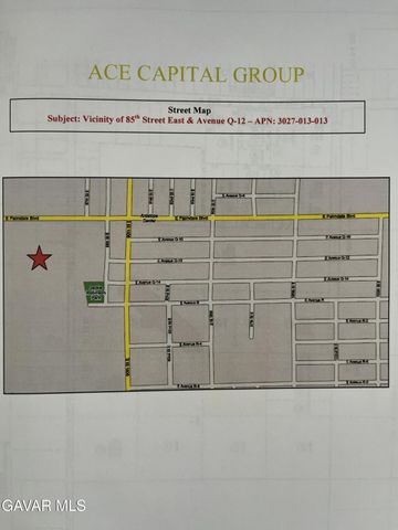 E Vic Avenue R 84th Ste Street, Sun Village, CA 93543