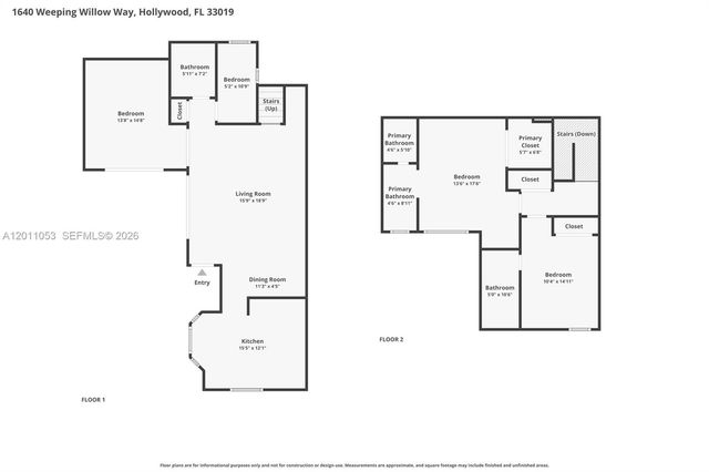 1640 Weeping Willow Way 1640, Hollywood, FL 33019