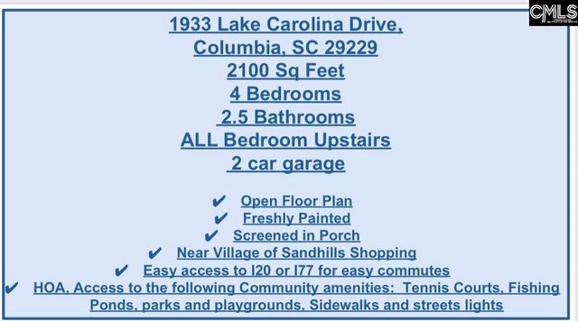 1933 Lake Carolina Drive, Columbia, SC 29229