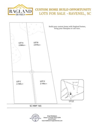 Lot D Hwy 165 3, Ravenel, SC 29470