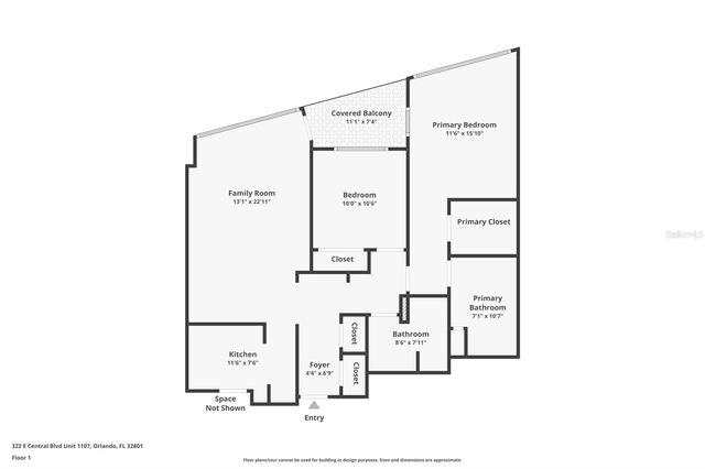 322 E CENTRAL BOULEVARD 1107, Orlando, FL 32801