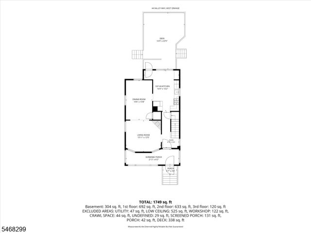 44 Valley Way, West Orange Twp., NJ 07052