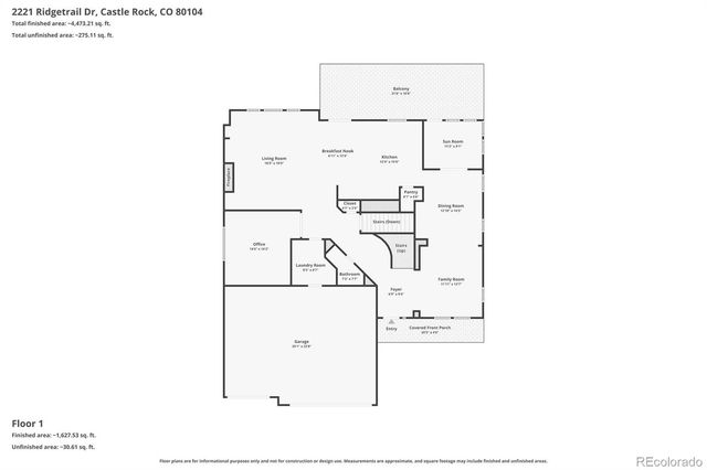 2221 Ridgetrail Drive, Castle Rock, CO 80104