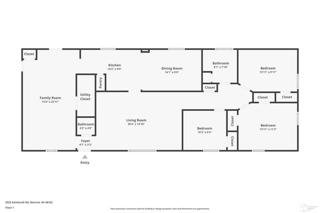 2525 Reinhardt Road, Frenchtown Twp, MI 48162