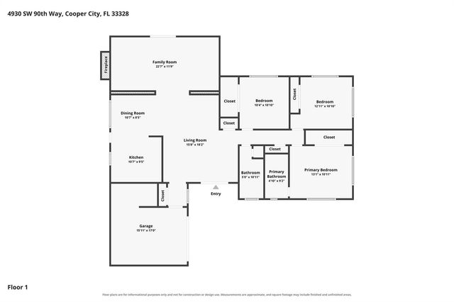 4930 SW 90TH Way, Cooper City, FL 33328