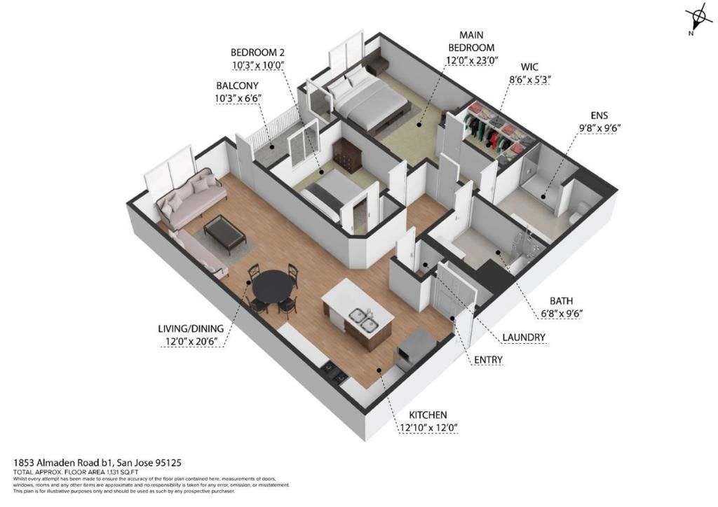 1853 Almaden Road 405, San Jose, CA 95125