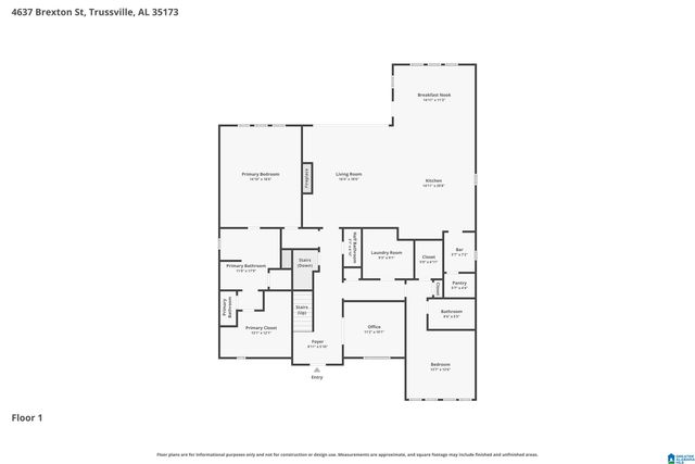 4637 BREXTON STREET, Trussville, AL 35173