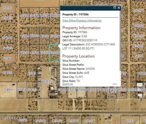 PN-97586 UNION Avenue, Horizon City, TX 79928