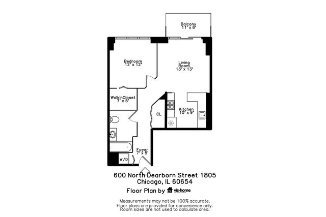 600 N Dearborn Street 1805, Chicago, IL 60654