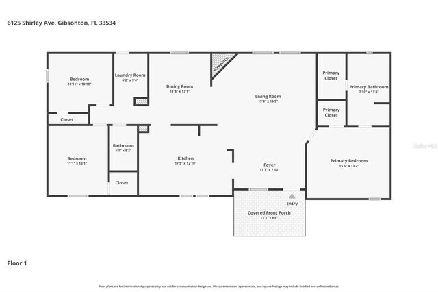 6125 SHIRLEY AVENUE, Gibsonton, FL 33534