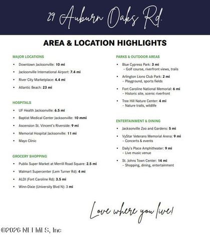 29 AUBURN OAKS Road W, Jacksonville, FL 32218