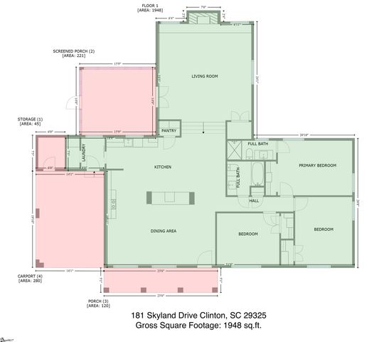 181 Skyland Drive, Clinton, SC 29325