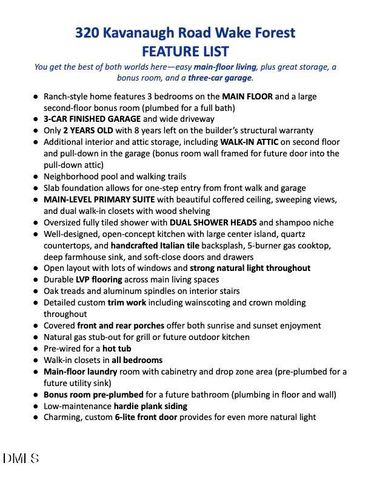 320 Kavanaugh Road, Wake Forest, NC 27587