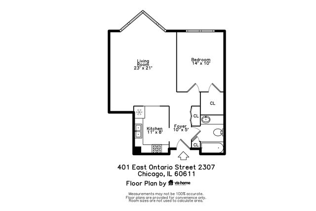 401 E ONTARIO Street 2307, Chicago, IL 60611