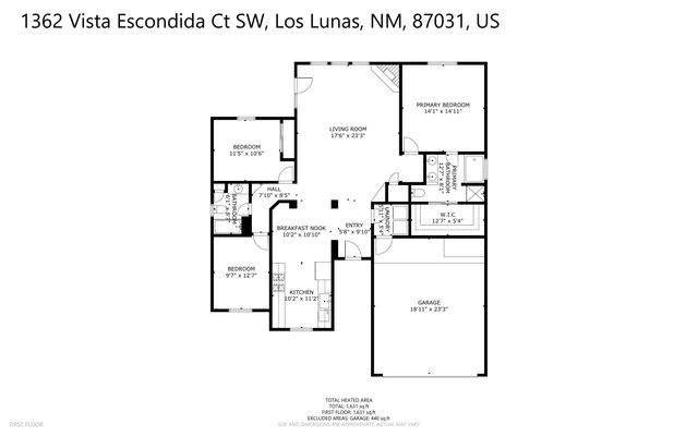 1362 Vista Escondida Court SW, Los Lunas, NM 87031