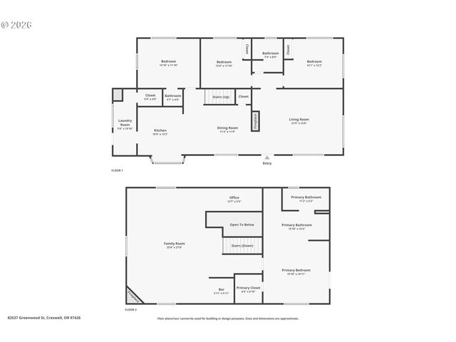 82537 GREENWOOD St, Creswell, OR 97426