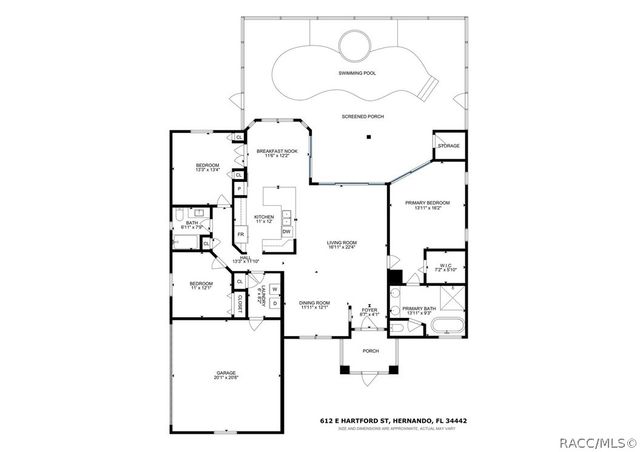612 E Hartford Street, Hernando, FL 34442