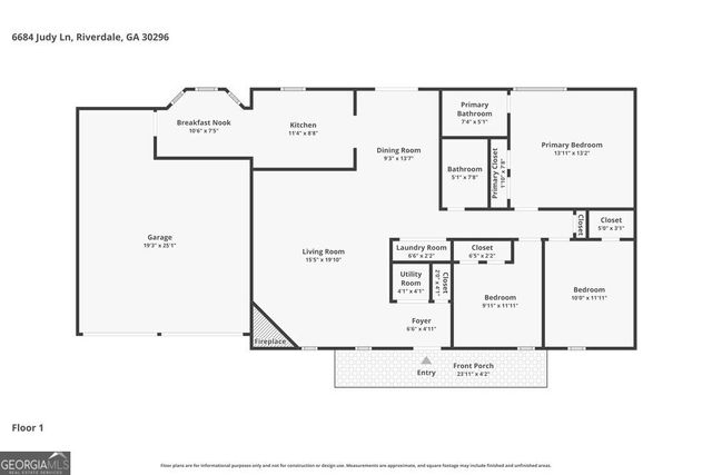 6684 Judy Lane, Riverdale, GA 30296